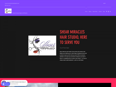 www.shearmiracleshairstudio.com snapshot