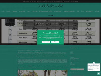 thesteelcitycbd.com snapshot