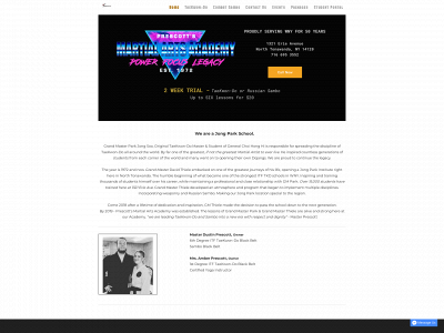 www.prescottsmartialarts.com snapshot