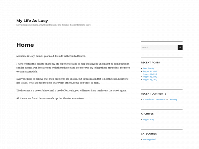 mylifeaslucy.com snapshot