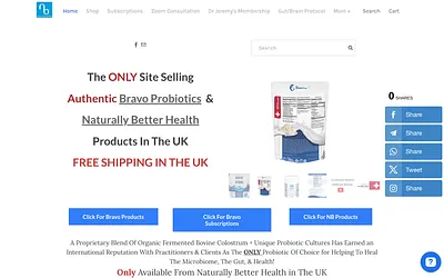 www.bravoprobiotics.co.uk snapshot