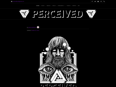 perceivedband.com snapshot