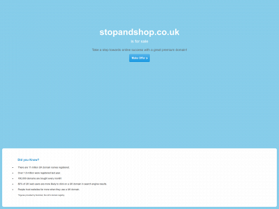 stopandshop.co.uk snapshot