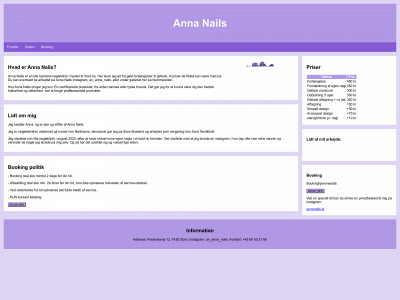 annanails.dk snapshot