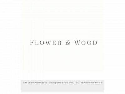 flowerandwood.co.uk snapshot