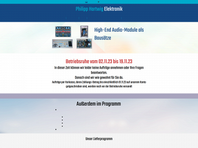phelektronik.de snapshot