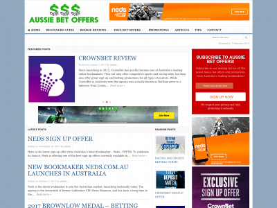 aussiebetoffers.com snapshot