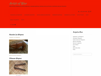 artistofwar.org snapshot