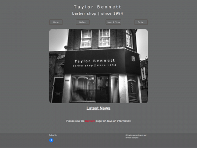 taylorbennettbarbers.net snapshot