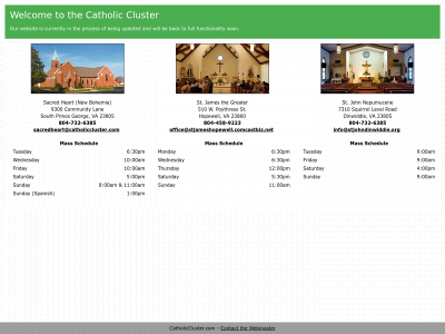 catholiccluster.com snapshot