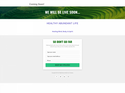 healthyabundantlife.com snapshot