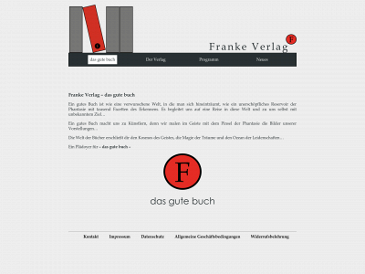 franke-verlag.de snapshot