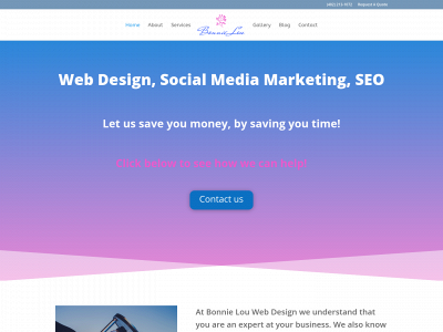 bonnielouwebdesign.com snapshot