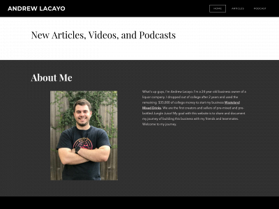 www.andrewlacayo.com snapshot