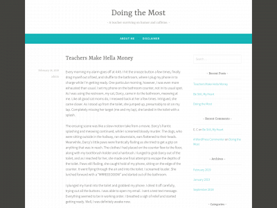 doingthemost.blog snapshot