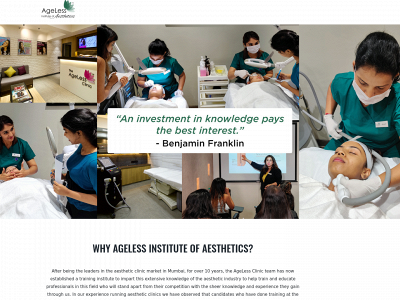 agelessinstitute.in snapshot