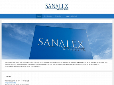 sanalex.be snapshot