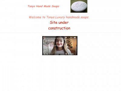 tonyssoap.co.uk snapshot