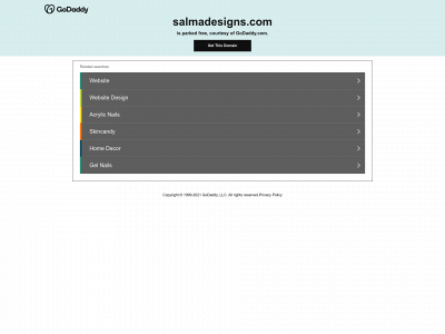 salmadesigns.com snapshot