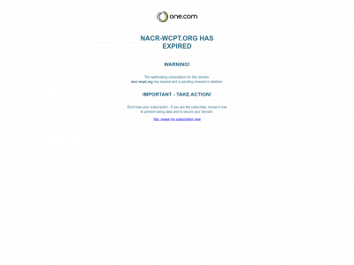 nacr-wcpt.org snapshot