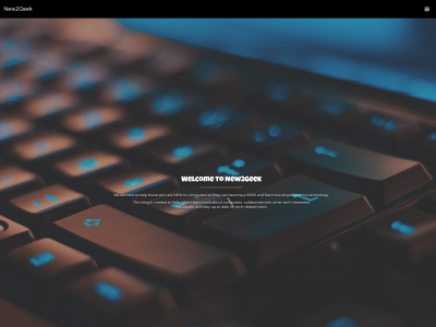 new2geek.tech snapshot