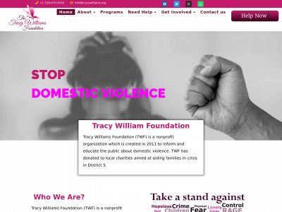 tracywilliams.org snapshot