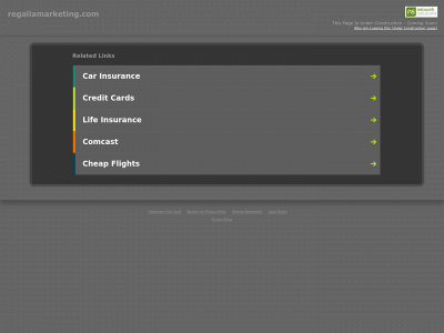 regaliamarketing.com snapshot