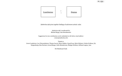 authorless.info snapshot