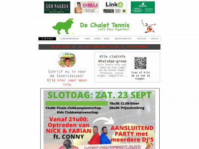 tcdechalet.be snapshot