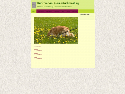 uudenmaanharrastuskoirat.fi snapshot