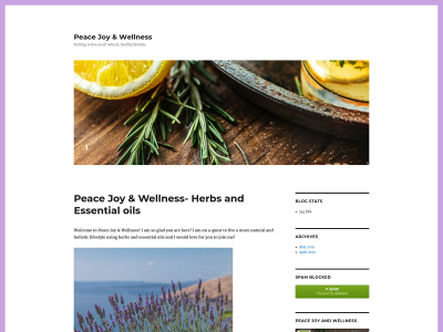 peacejoyandwellness.com snapshot