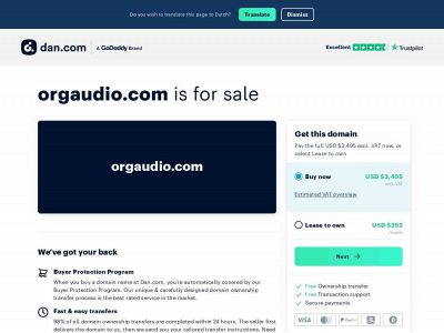 orgaudio.com snapshot