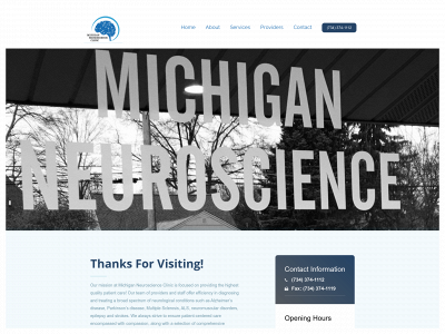 michiganneuroscience.com snapshot