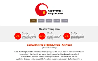 greatwallkungfu.com snapshot