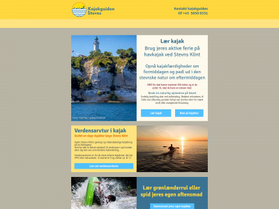 kajakguidenstevns.dk snapshot
