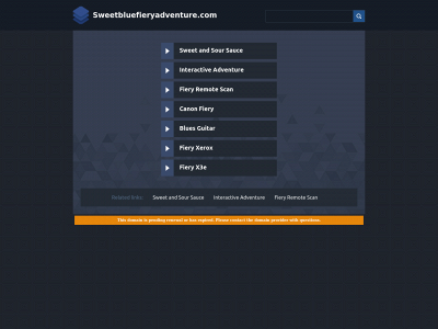 sweetbluefieryadventure.com snapshot