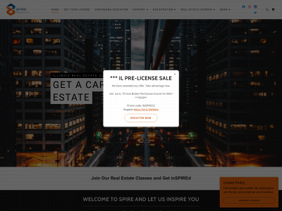 spirerealestateeducation.com snapshot