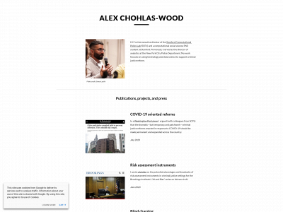 alexchohlaswood.com snapshot