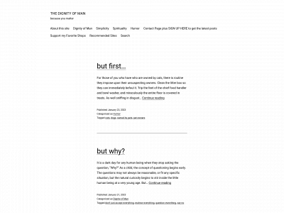 thedignityofman.net snapshot
