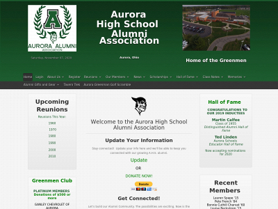 auroraohioalumni.com snapshot
