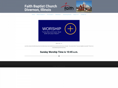 faithbaptistchurchdivernon.com snapshot
