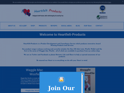 heartfelt-products.com snapshot