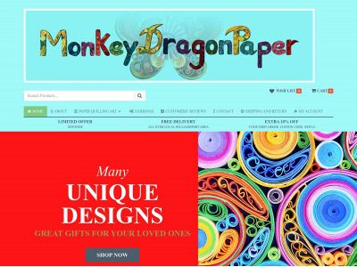 monkeydragonpaper.com snapshot