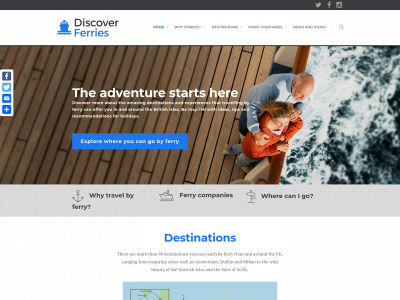 discoverferries.com snapshot
