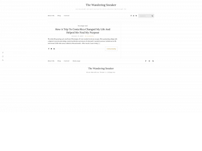thewanderingsneaker.com snapshot