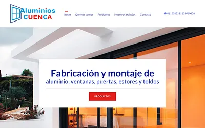 aluminioscuenca.com snapshot