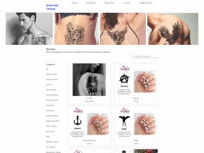 sevendaytattoos.net snapshot