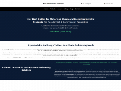 advantageshadesystems.com snapshot
