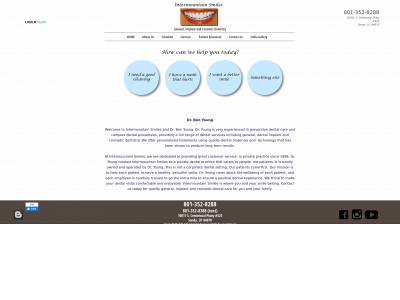intermountainsmiles.com snapshot
