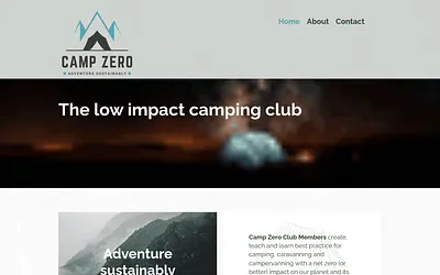 campzeroclub.co.uk snapshot